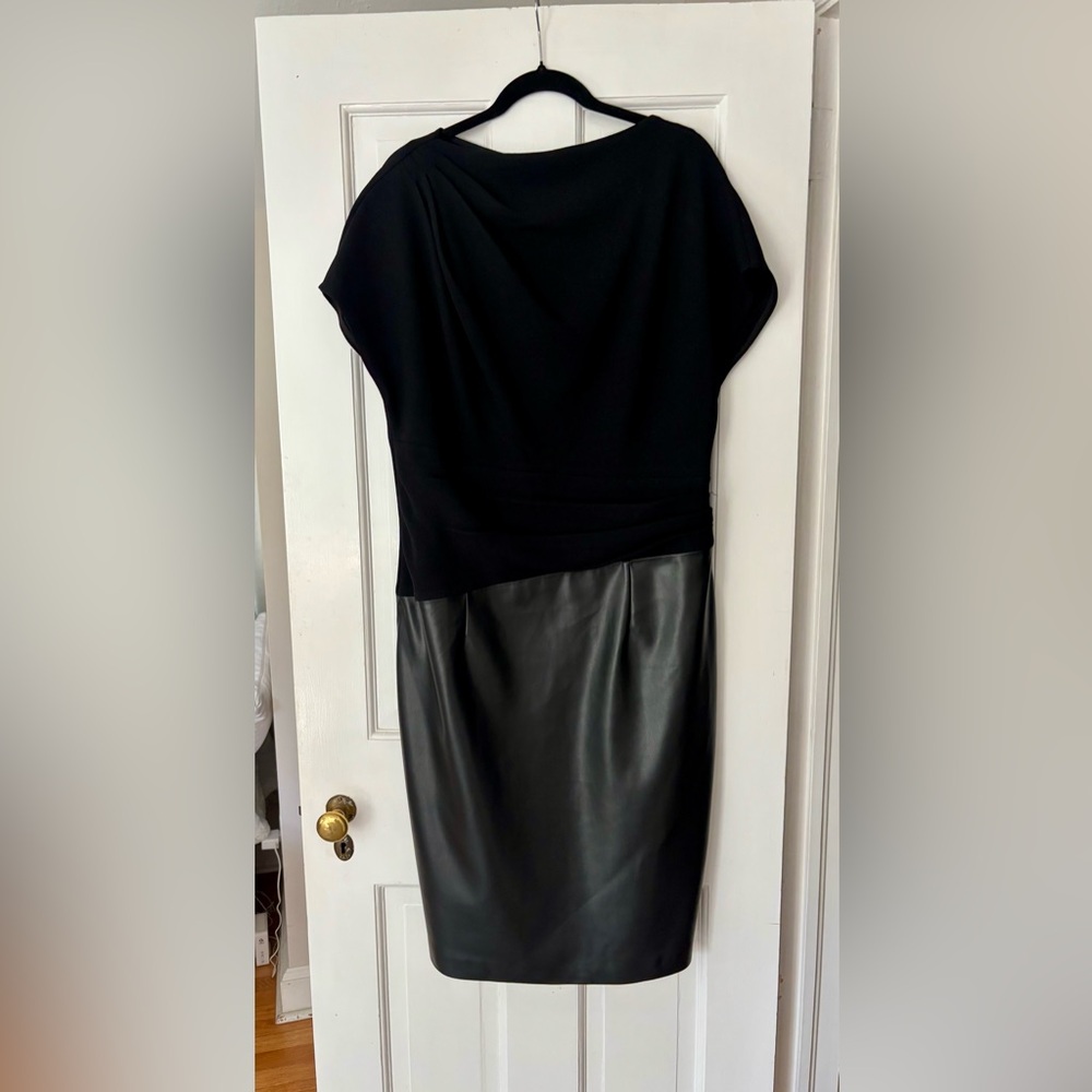 Teri Jon Black Asymmetrical Dress